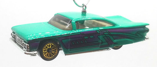 1959 Chevy Impala Green Purple Christmas Ornament