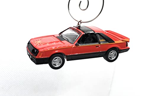 1981 Ford Mustang Cobra Red Christmas Ornament