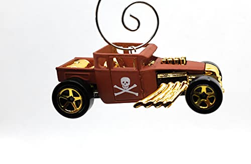 Bone Shaker Hot Rod Brown Gold Christmas Ornament