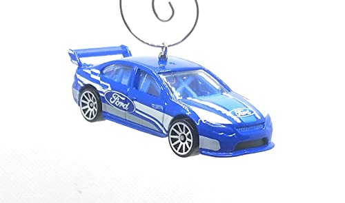 Ford Falcon Race Car Blue Christmas Ornament