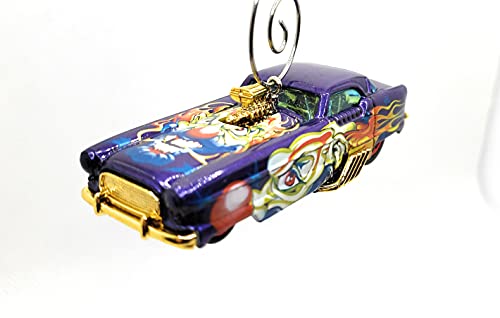 Nash Metropolitan Suped Hot Rod Purple Christmas Ornament