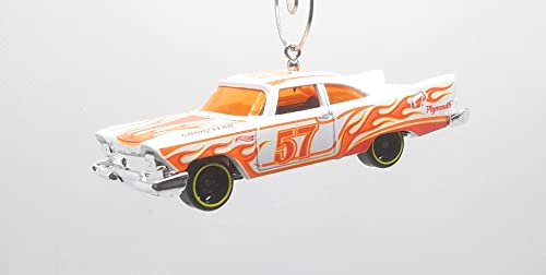 Plymouth Fury White Orange Christmas Ornament