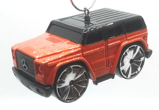 Mercedes-Benz G500 Orange Black Christmas Ornament