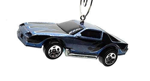 Chevy Camaro Z28 Blue Black Christmas Ornament