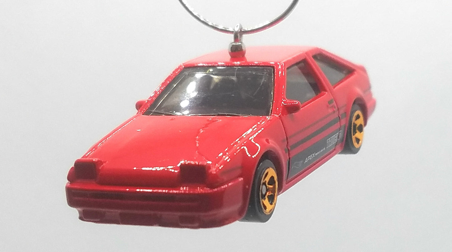 Toyota AE86 Sprinter Trueno Red Christmas Ornament