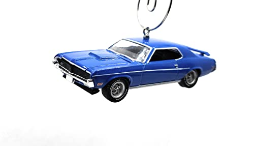 1969 Mercury Cougar Eliminator Blue Christmas Ornament