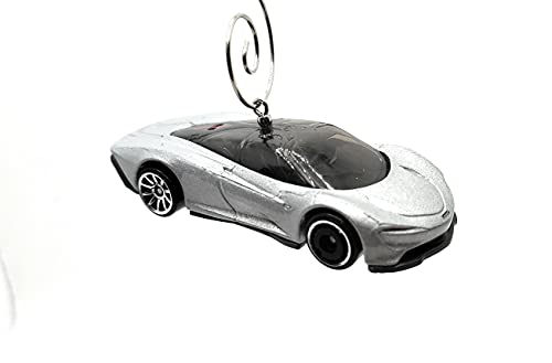 McLaren Speedtail Silver Christmas Ornament