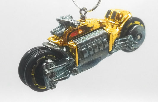 Dodge Tomahawk Motorcycle Gold Christmas Ornament