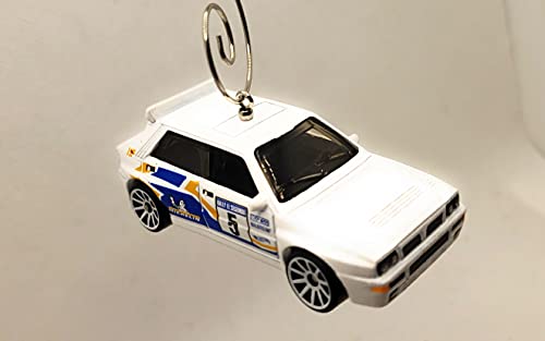 Lancia Delta Integrale  White Christmas Ornament