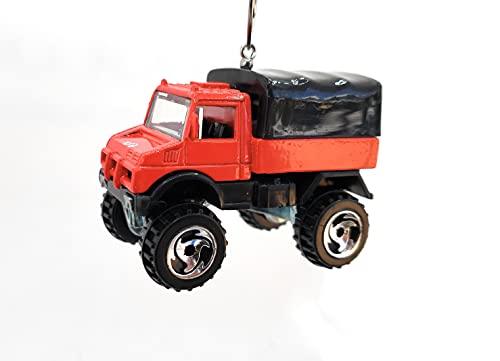 Mercedes-Benz Unimog Red Black Christmas Ornament