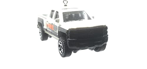 2014 Chevy Silverado 1500 Elevator Service Truck White Christmas Ornament