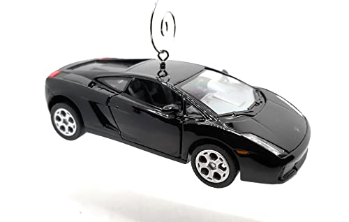 Lamborghini Gallardo Black Large Christmas Ornament