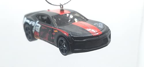 2016 Chevy Camaro SS Black Red Stripe Christmas Ornament