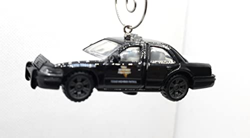 Texas Highway Patrol 2006 Ford Crown Victoria Black Christmas Ornament