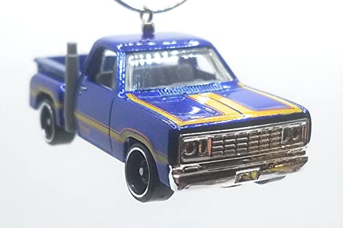 1978 Dodge Li'l Red Express Truck Dark Blue Yellow Christmas Ornament