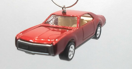 Oldsmobile Toronado Red/White Interior Christmas Ornament