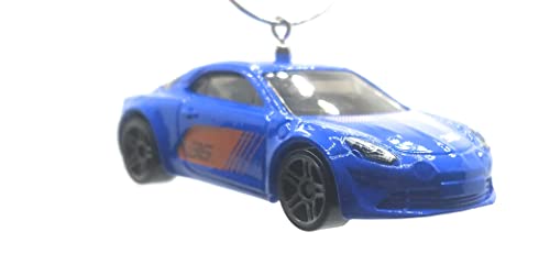 Alpine A110 Dark Blue Orange Decal Christmas Ornament