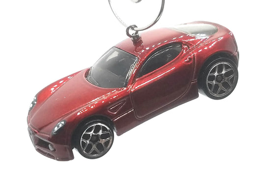 Alfa Romeo 8C Competizione Red Christmas Ornament