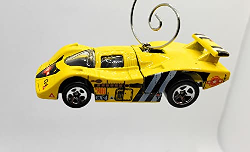 Sol-Aire CX4 Race Car Yellow Christmas Ornament