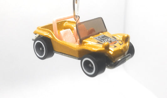 Meyers Manx Gold with logo on hood Christmas Ornament