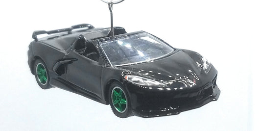 2020 Chevy Corvette C8 Convertible Black Ltd Ed Christmas Ornament