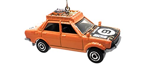 1970 Datsun S10 Rally Orange Christmas Ornament