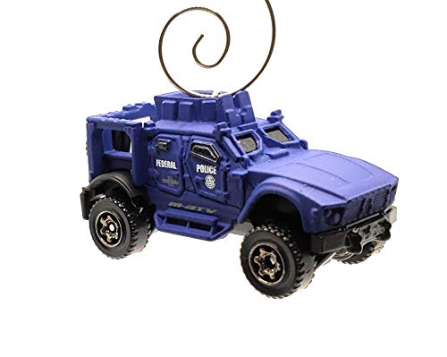 OshKosh Defense Tactical Vehicle M-ATV  Blue Christmas Ornament