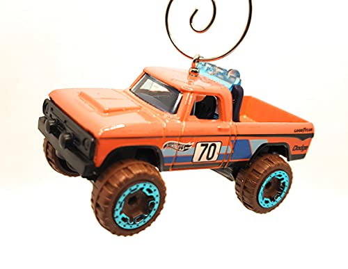 1970 Dodge Power Wagon  Orange Christmas Ornament