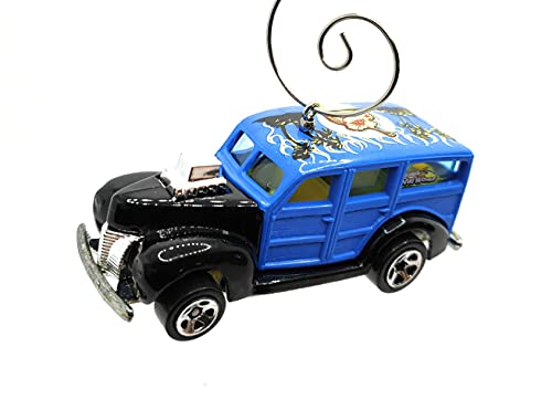 Ford Woody Blue Black Christmas Ornament