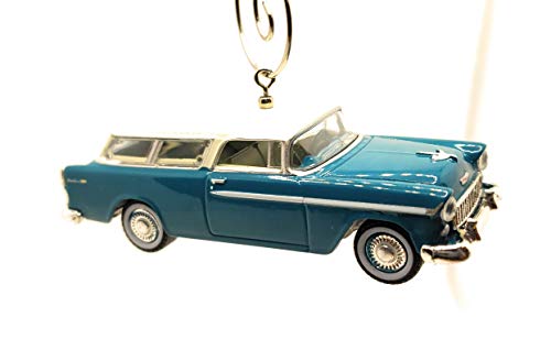 1955 Chevy Nomad Sation Wagon  Teal Christmas Ornament