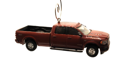 2021 Ram 2500 Pickup Truck Burgandy Christmas Ornament