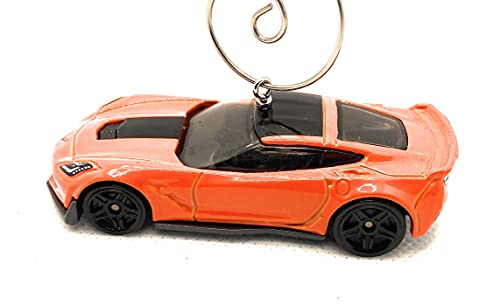 Chevy Corvette C7 Z 6  Orange Christmas Ornament