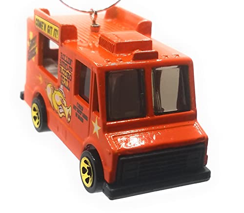 Food Truck Saucy Sanders Orange Texas Theme Christmas Ornament