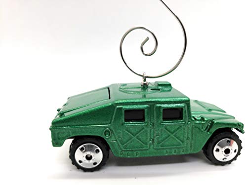 Humvee Military 50th Anniv Car Custom  Diecast Green Christmas Ornament