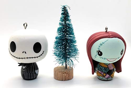 Nightmare Before Christmas Jack & Sally Mini Christmas Holiday Ornaments Christmas Ornament