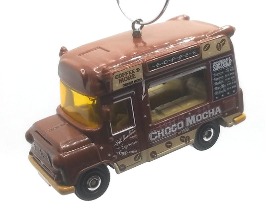 Ice Cream King Van Brown Beige Christmas Ornament
