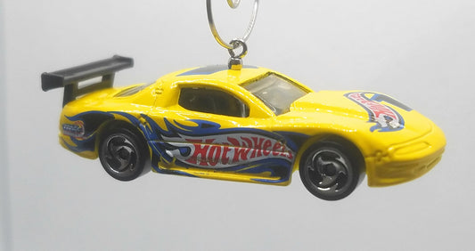Olds Aurora GTS-1 Yellow Christmas Ornament