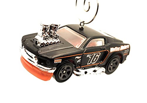 1968 Mustang Big Engine  Black Christmas Ornament