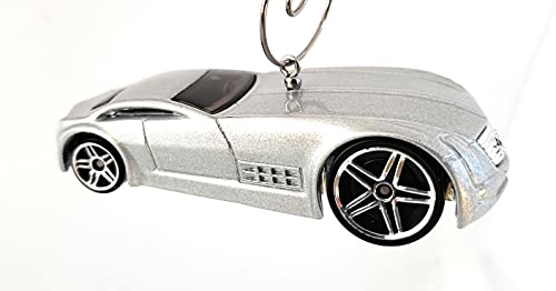 Cadillac V-16 Silver Christmas Ornament