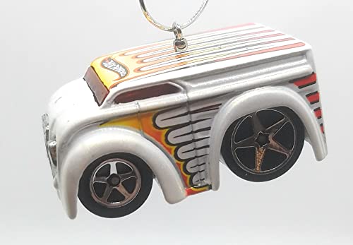 Blings Dairy Delivery Truck White Orange Christmas Ornament
