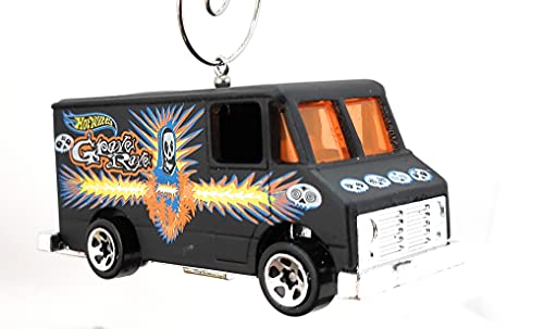 Delivery Truck Grave Rave Black Christmas Ornament