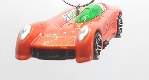 Monoposto Futuristic Car Orange Christmas Ornament