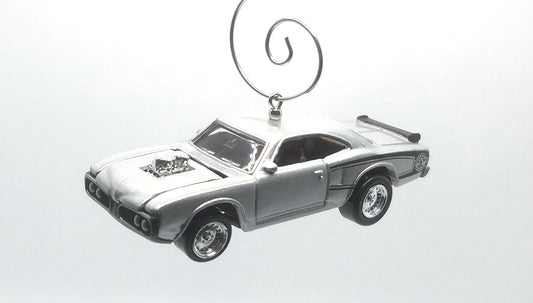 1970 Dodge Super Bee Silver Christmas Ornament