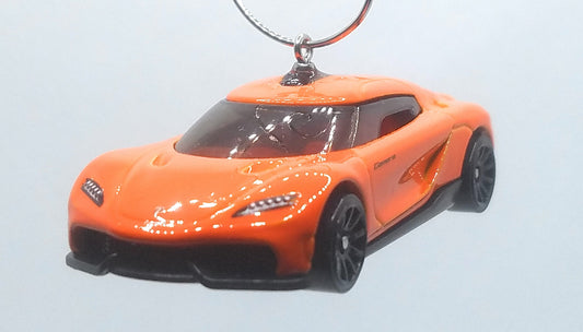 Koenigsegg Gemera Orange/Black Christmas Ornament