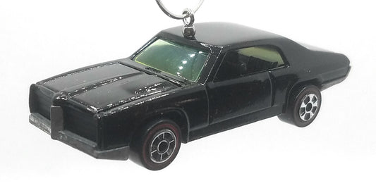 Pontiac GTO Black with Black Interior Christmas Ornament