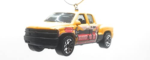 1999 Chevy Silverado Carpentry Service Truck Yellow Christmas Ornament