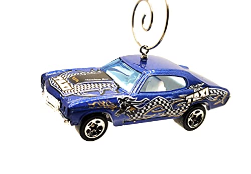 1970 Chevy Chevelle SS Taxi  Blue Christmas Ornament