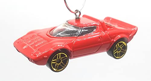 Lancia Stratos Red Christmas Ornament