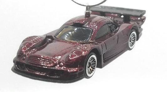 Mercedes CLK-LM Maroon Christmas Ornament