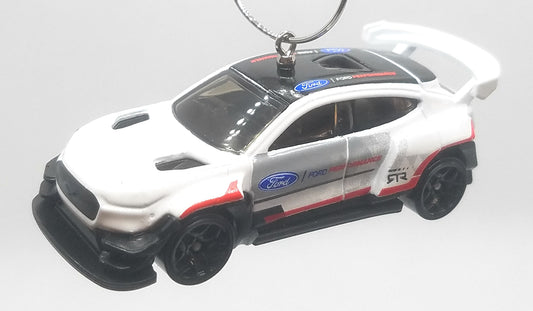 Ford Mustang Mach-E 1400 White Black Red Christmas Ornament